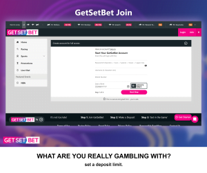 GetSetBet Sign up